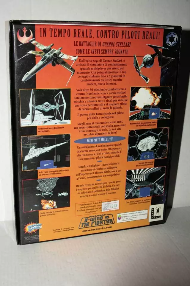 STAR WARS X-WING VS. TIE FIGHTER USED EXCELLENT PC AND ENG PAL BIG BOX RS2 48713 - Image 1 of 1