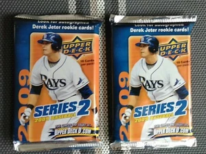  - Schwer zu finden - 2 Fat 18 Card Packs - Hunt Jeter Rookie Karten🔥2009 UPPER DECK  - Bild 1 von 6