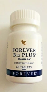 Forever Living B12 PLUS with Folic Acid - Energy, Brain Function - Picture 1 of 3