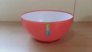 2 x 2 Tone Pink/White Large Plastic Bowl Partyware Picnic BBQ Buffet Cheap! - Picture 1 of 1