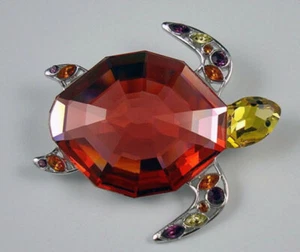 SWAROVSKI CRYSTAL PARADISE FISH AND SOUTH SEA – BROOCH CELAYA V1 659349 - Picture 1 of 6