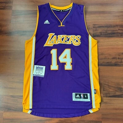 Camiseta deportiva Adidas NBA Los Angeles Lakers Brandon Ingram Swingman para hombre talla mediana Foto 1 de 4