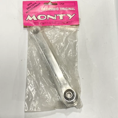 Nuevo de Lote Antiguo Monty Juego de Manivela Bicicleta Trial Brazo Drive Piñón Derecho BMX 158 mm Nuevo Foto 1 de 4