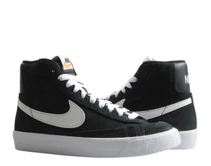 Nike Blazer Mid '77 Suede (GS) Retro Black/White Big Kids Shoes DD3237-002 - Picture 1 of 2