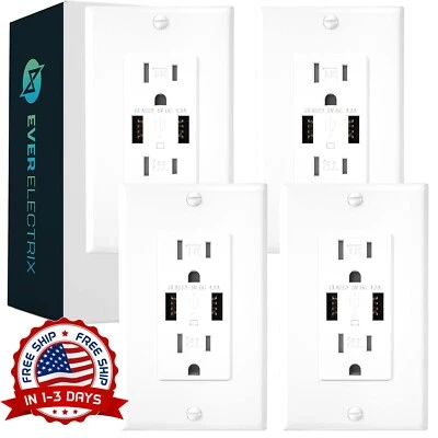 Receptaculo Duplex Resistente A Manipulaciones 15A Tomacorriente De Pared NUEVO. Foto 1 de 4