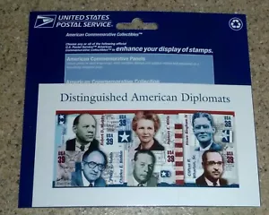 US Scott #4076 39c 2006 distinguido diplomático estadounidense hoja de 6 USPS sellado - Imagen 1 de 2
