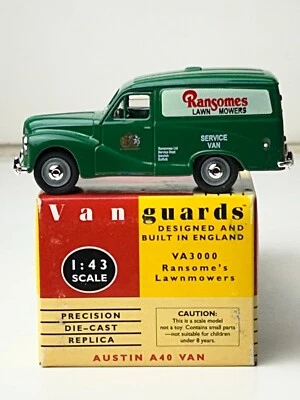 Vanguards 1:43 Scale Diecast 1950's Austin A-40 Van, Ransomes Lawn Mowers - Image 1 of 4