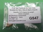 10 Pc PCB Turret Test Pin for 1mm Hole Vero Board Strip & Matrix Board 3g GS47