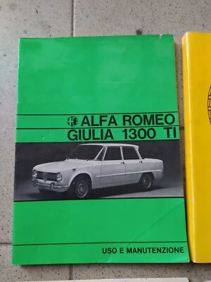 manuale uso manutenzione ORIGINALE Alfa Romeo Giulia 1300 TI - Immagine 1 di 2