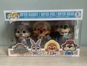 Funko Pop Splash Mountain Br'er Rabbit Fox Bear 3 Pack Disney Parks Exclusive - Picture 1 of 8