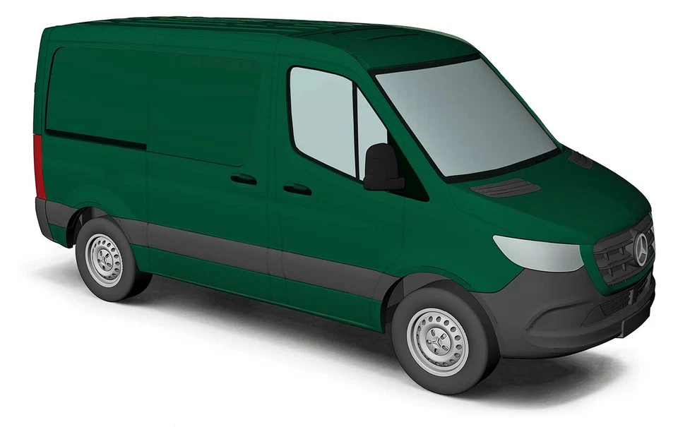 Busch 53402 MB Sprinter Scatola, Piccolo Rs, Verde, H0, Nuovo 2021 - Immagine 1 di 1