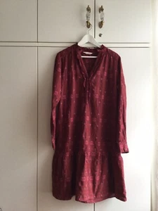 Odd Molly Kleid Gr. 3 L Gr. 42 bordeauxrot bestickt, schön! - Bild 1 von 7