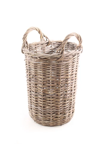 Age Wicker Basket Decor Vintage Round Basket Laundry Basket Raffia Basket Cover