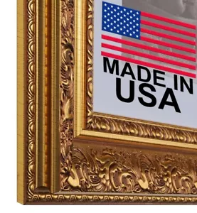 3-1/2" Gold Ornate Picture Frame 11x14 12x18 16x20 24x36 30x40 36x36 + 3348-A897 - Picture 1 of 9