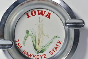 Vintage Iowa Aschenbecher Souvenir-The Hawkeye State-c.1950er/60er-Jahre-Maiskolben Design S3 - Bild 1 von 5