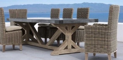 Restoration Hardware, 48" Outdoor Dining Set-  NIB - Image 1 of 4