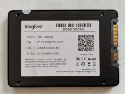 Kingfast 256GB F10 SSD SATAIIl Tested - Image 1 of 2