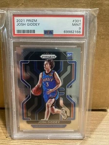 Josh Giddey 2021 Panini Prizm Rookie PSA 9 Mint Oklahoma City Thunder RC #301 - Picture 1 of 2