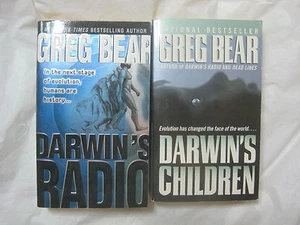 Lot of 2~Complete Darwin's Legacy Series by Greg Bear~Radio Children~LBDPC - Bild 1 von 4