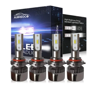 For GMC Yukon 2015 2016 Combo 4x Upgrade LED Lamps Hi-Lo Beam Kit White 6K - Image 1 of 4