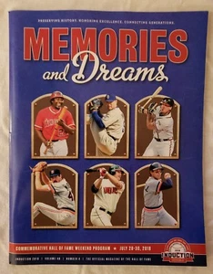 NEU 2018 Copperstown Baseball Hall of Fame offizielles Einführungstagsprogramm HOF - Bild 1 von 2