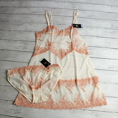 Wacoal Women's Chemise Slip Nightgown Panties Size L Embrace Lace Lot - Image 1 of 4