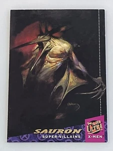 Tarjeta de cómics de Marvel Fleer Ultra X-Men Super-Villains "Sauron" de colección 1994 #63 - Imagen 1 de 4