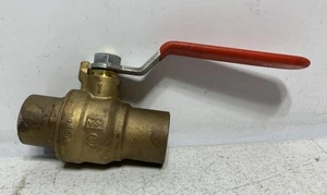 Rot-Weiß Ventil 5595AB Kugelhahn 1" Messing Vollanschluss 600 WOG - Bild 1 von 6