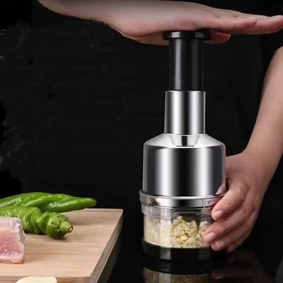 Profi Zwiebelschneider Manuell mit Schutzhandschuh Küchenhelfer Gemüsehacker Neu - Bild 1 von 4