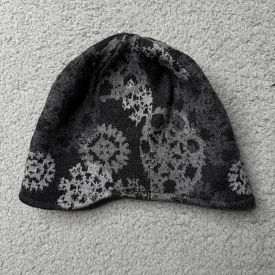 Gorro Patagonia adulto talla única negro y gris estampado copo de nieve Foto 1 de 4