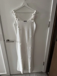 Chanel Women’s Uniform Long Dress White Size 40 - Picture 1 of 2