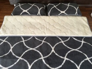 Luxus Set Bettenset Alpaka Kaschmir Doppelbett Decke Bettdecke 2 Kissen 45x75 - Picture 1 of 8