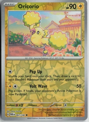 Oricorio 067/182 Common SV04: Paradox Rift NM Reverse Holo - Image 1 of 2