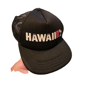 Sombrero Vans Talla Única Negro Camionero Malla Espalda Snapback Hawaii - Imagen 1 de 5
