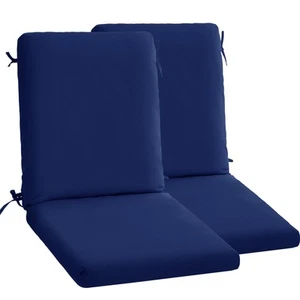 High Back Outdoor Chair Cushions Set of 2-44''x20'' Patio Dining Chair Cushio... - Picture 1 of 9