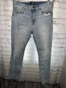 Herren Gap 5 Taschen Medium Wash Blau Skinny Jeans 34x30 Baumwolle/Elasthan - Bild 1 von 19