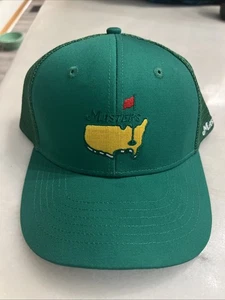Cappello Masters Golf Torneo Cotone Tinta Unita Verde Strapback Regolabile Trucker Cap - Foto 1 di 6
