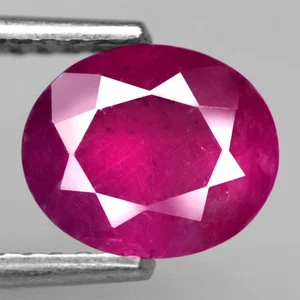 1.41Ct. Natural Gemstone Ruby Pinkish Red Oval Unheated Tanzania Ravishing! - Picture 1 of 7