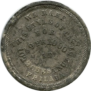 1876 Philadelphia, Pennsylvania PA Lingg Co. Independence Hall Medal Token - Picture 1 of 2
