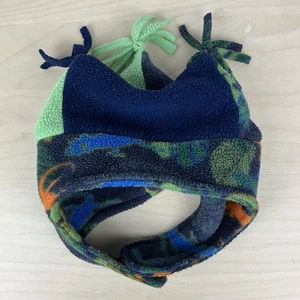 L.L. Bean Kinder Kleinkinder Größe 3-6 Monate Fleece Winter Mütze Kappe 3 Punkt Quasten Multi - Bild 1 von 11