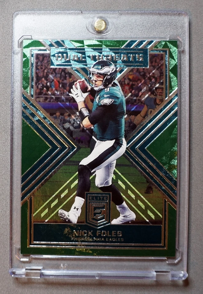 NICK FOLES 2018 DONRUSS ELITE DUAL THREATS DT-9 PHILLY SPECIAL SUPER BOWL EAGLES - Image 1 of 2