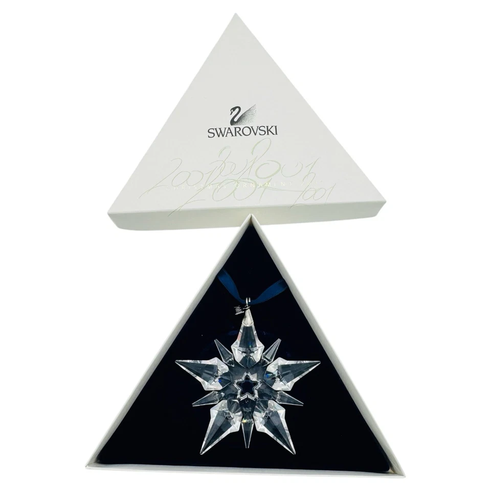 Swarovski Crystal 2000 Christmas Star Snowflake Ornament