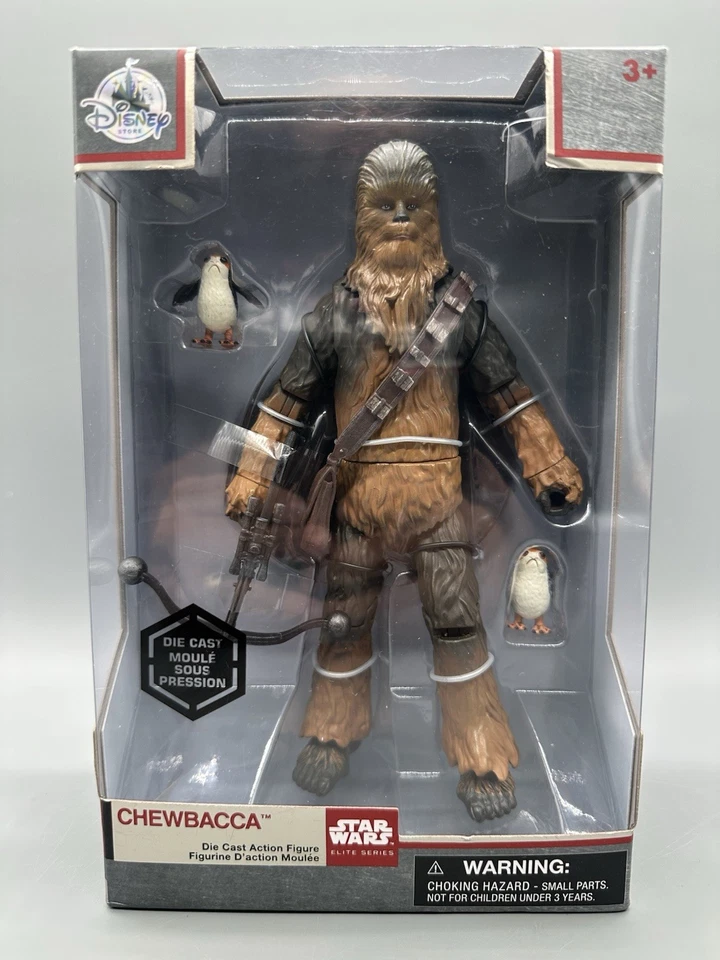 Star Wars Elite 2017 Chewbacca & Porgs Figure 7 Inch Disney Ex. Last Jedi