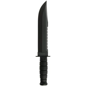 KA-BAR 9.375" Fixed Blade Big Brother Kraton G Knife w/ Sheath - Black - Picture 1 of 2