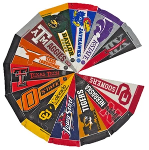 Rico 13 Big 12 Conference NCAA Mini Pennants 4”x9" Football Wall Decor Flag - Picture 1 of 6
