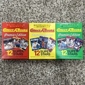 1990 COLLECT A BOOKS BASEBALL KARTENSETS - BOX 1 - 2 - 3 - Bild 1 von 2