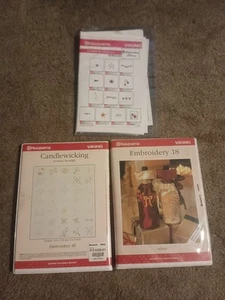Husqvarna Viking Embroidery Guides And Disks Embroidery 46, 18, Stars And Shells - Picture 1 of 14
