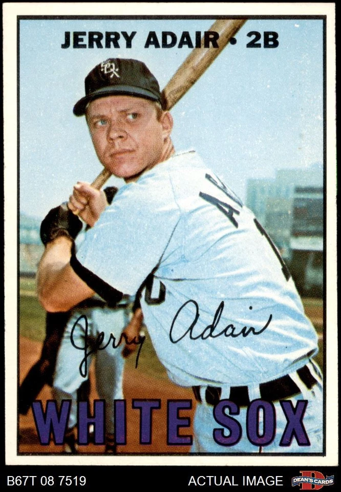 1967 Topps #484 Jerry Adair White Sox 7 - NM - Image 1 of 1