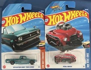 Hot Wheels 2025 D Case 1975 DATSUN SUNNY TRUCK & PEDAL DRIVER Treasure Hunt - Picture 1 of 4