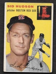 1954 Topps # 93 Sid Hudson Boston Red Sox - Picture 1 of 4